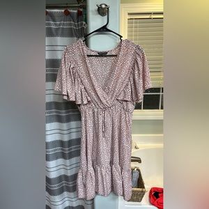 Size large. Pink shein dress.